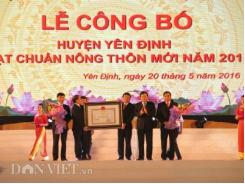 Huyện đầu tiên của Thanh Hóa đạt chuẩn nông thôn mới