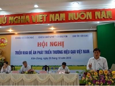 Hội nghị triển khai Đề án phát triển thương hiệu gạo Việt Nam