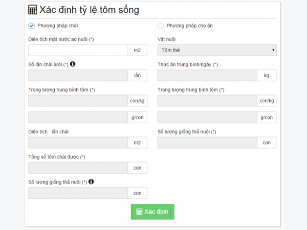 Hướng dẫn sử dụng Survival Calculator