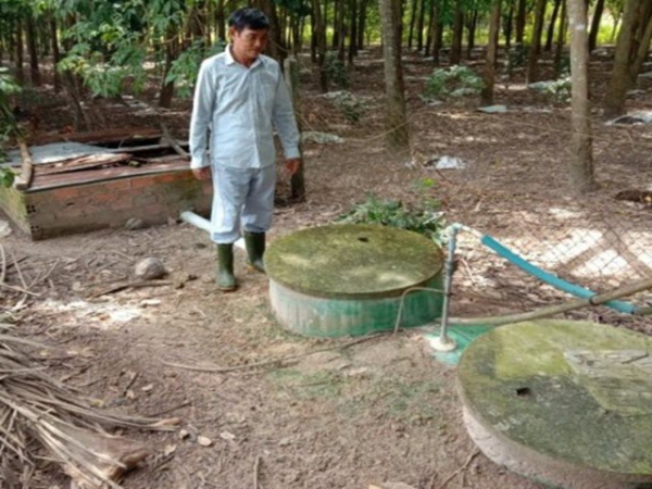 Hầm biogas – một công trình ba lợi ích