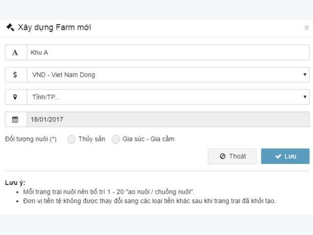 FarmX - Quản lý trang trại